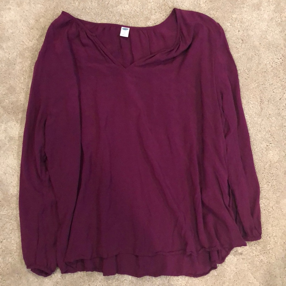 Plum blouse